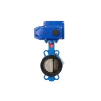 D971X-16Q對夾式電動蝶閥軟密封 電動調節閥 調節開關水閥