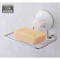 雙慶家居衛(wèi)浴**第三代強(qiáng)力真空吸盤香皂架 墻面克星 免釘免鉆